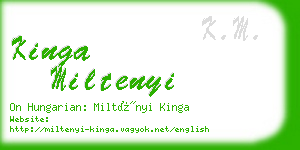 kinga miltenyi business card